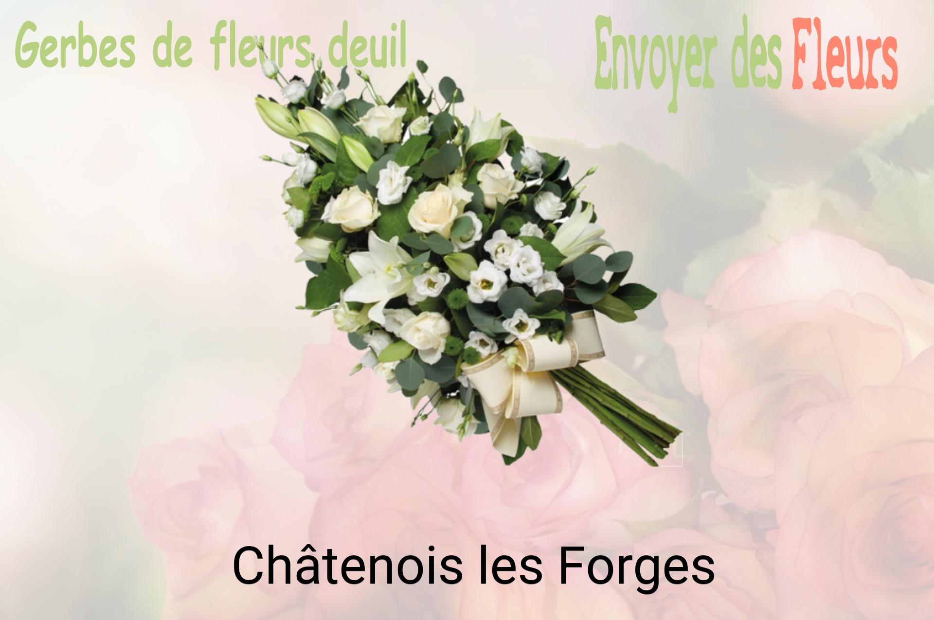 Gerbe de fleurs de deuil livrée à Châtenois-les-Forges